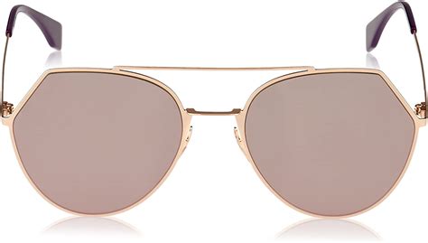 Fendi FF0194S DDB Gold Copper 0194S Round Sunglasses 